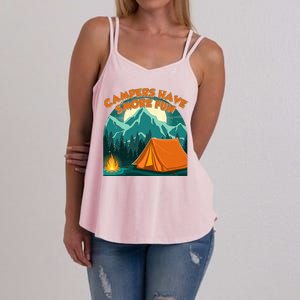 Funny Campers Have S'More Fun Women's Strappy Tank