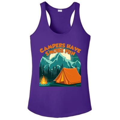 Funny Campers Have S'More Fun Ladies PosiCharge Competitor Racerback Tank