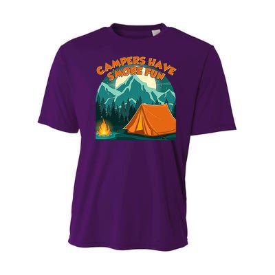 Funny Campers Have S'More Fun Youth Performance Sprint T-Shirt