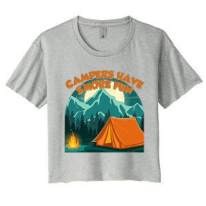 Funny Campers Have S'More Fun Women's Crop Top Tee