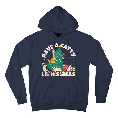 Funny Christmas Have A Catty Lil Hissmas Cat Lover Hoodie