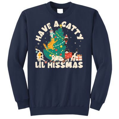 Funny Christmas Have A Catty Lil Hissmas Cat Lover Sweatshirt