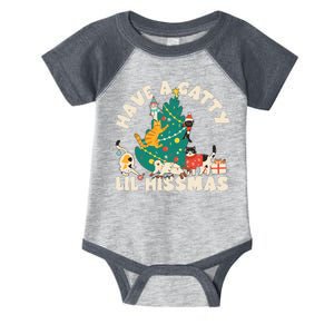 Funny Christmas Have A Catty Lil Hissmas Cat Lover Infant Baby Jersey Bodysuit