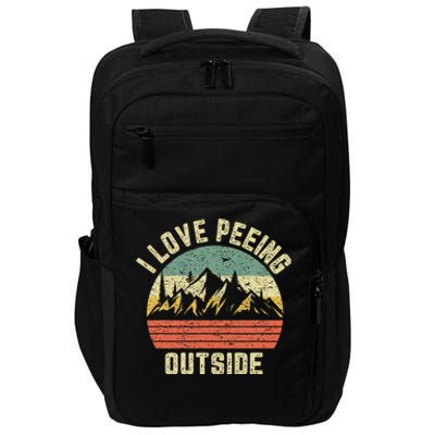 Funny Camping Hiking Outdoors I Love Peeing Outside Impact Tech Backpack