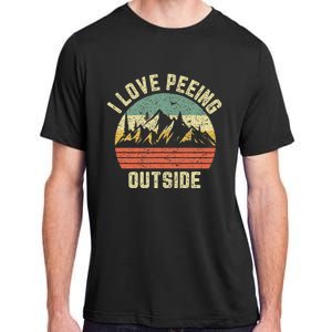 Funny Camping Hiking Outdoors I Love Peeing Outside Adult ChromaSoft Performance T-Shirt