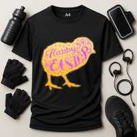 Funny Cute Happy Easter Chick Cooling Performance Crew T-Shirt