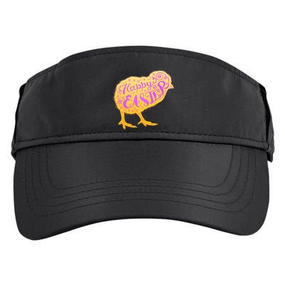 Funny Cute Happy Easter Chick Adult Drive Performance Visor