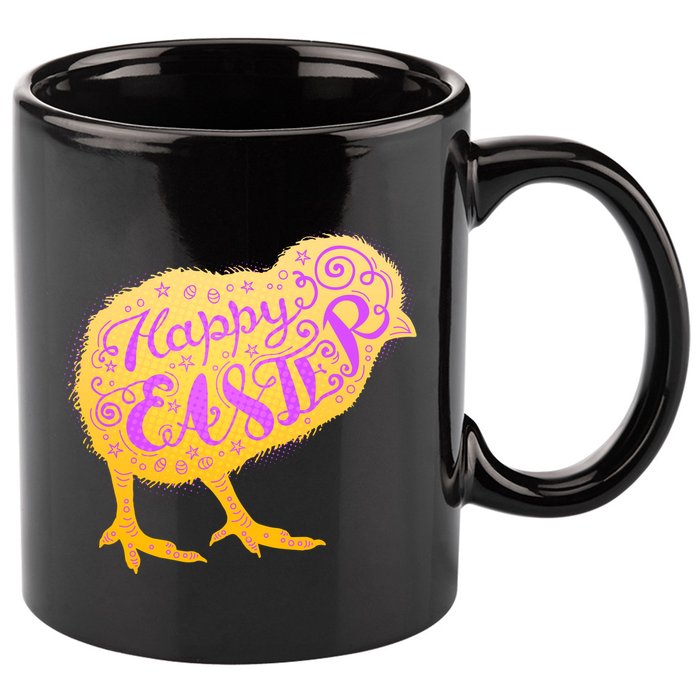Funny Cute Happy Easter Chick 11oz C Handle Ceramic Mug