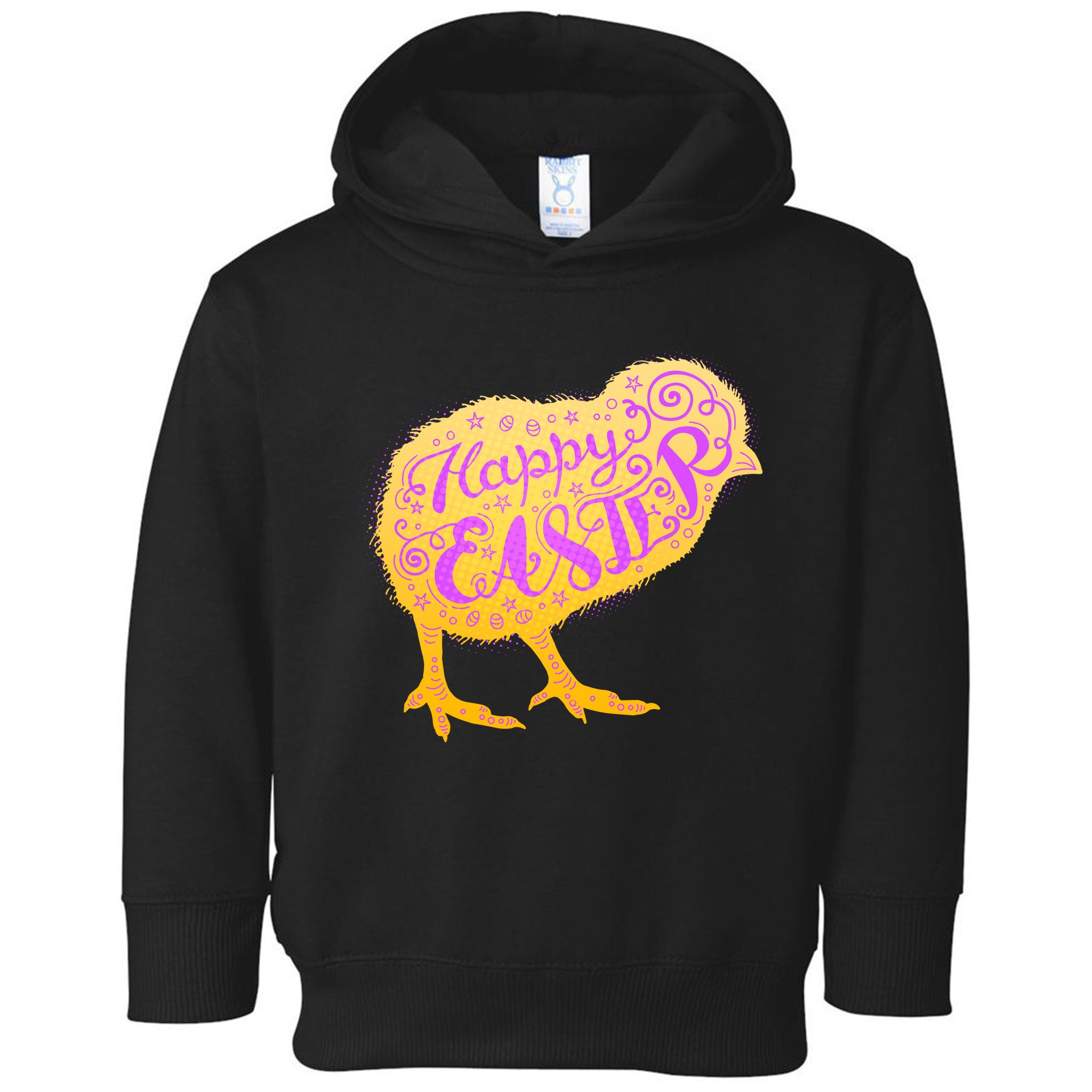 Funny Cute Happy Easter Chick Toddler Hoodie