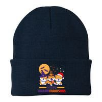 Funny Cute Happy HallowThanksMas Shiba Inu Dogs Knit Cap Winter Beanie