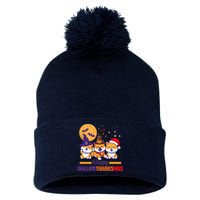 Funny Cute Happy HallowThanksMas Shiba Inu Dogs Pom Pom 12in Knit Beanie