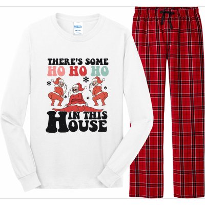 Funny Christmas HO HO HO In This House Long Sleeve Pajama Set