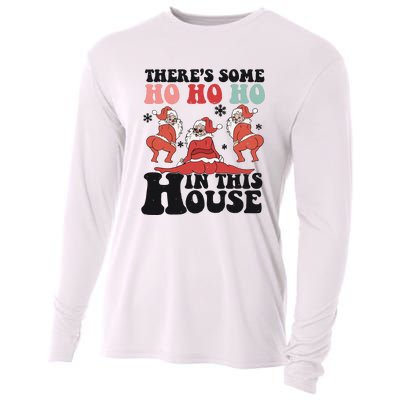 Funny Christmas HO HO HO In This House Cooling Performance Long Sleeve Crew