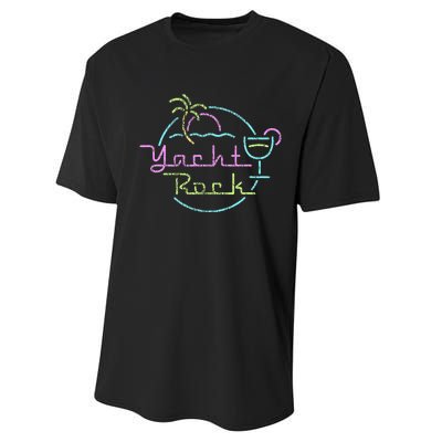 Faded Cocktail Hour Yacht Rock Performance Sprint T-Shirt