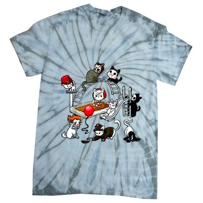 Funny Cat Horror Cute For Cat Kitty Lovers Happy Halloween Tie-Dye T-Shirt