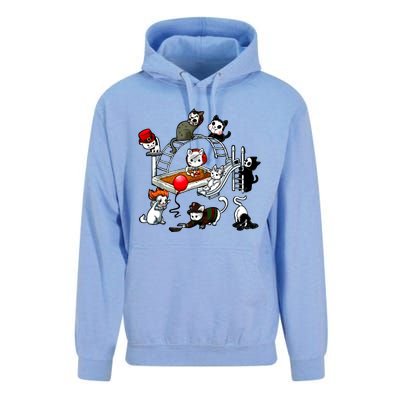 Funny Cat Horror Cute For Cat Kitty Lovers Happy Halloween Unisex Surf Hoodie