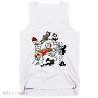 Funny Cat Horror Cute For Cat Kitty Lovers Happy Halloween Tank Top