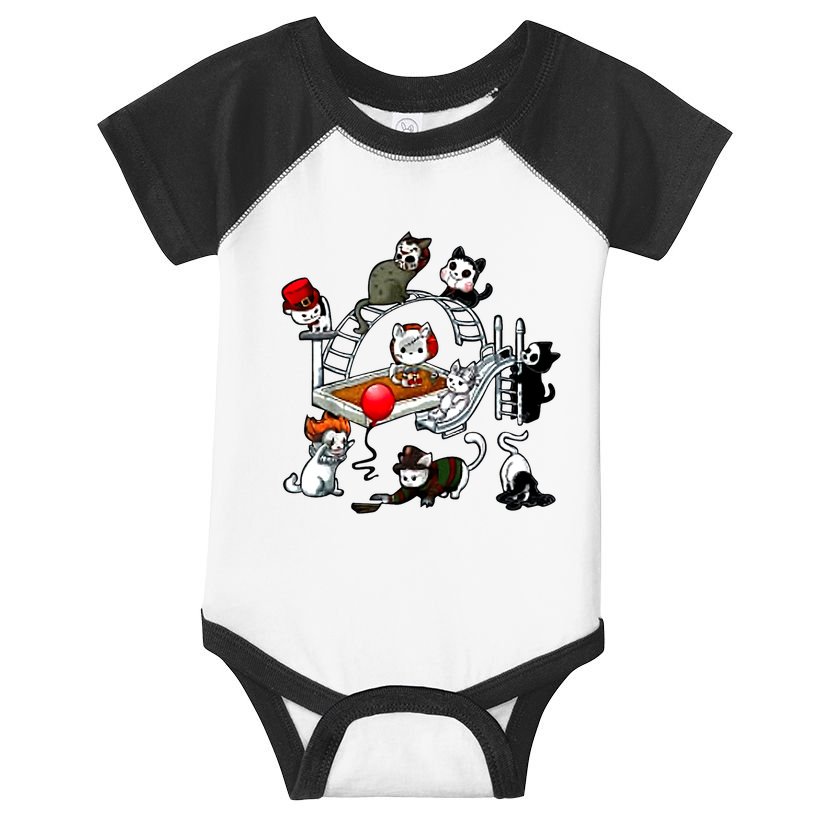 Funny Cat Horror Cute For Cat Kitty Lovers Happy Halloween Infant Baby Jersey Bodysuit