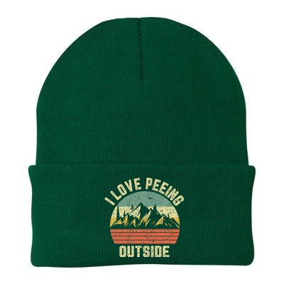 Funny Camping Hiking Outdoors I Love Peeing Outside Knit Cap Winter Beanie