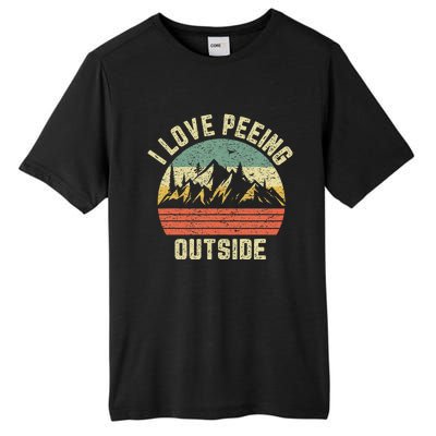 Funny Camping Hiking Outdoors I Love Peeing Outside Tall Fusion ChromaSoft Performance T-Shirt