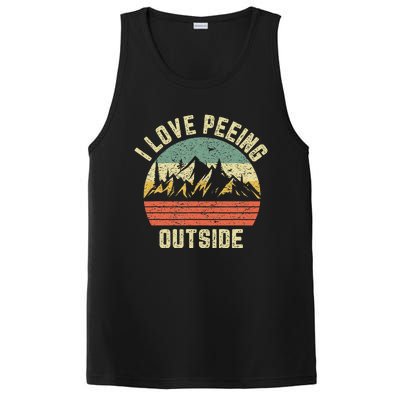 Funny Camping Hiking Outdoors I Love Peeing Outside PosiCharge Competitor Tank