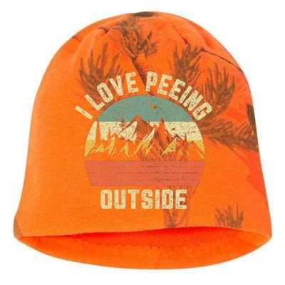 Funny Camping Hiking Outdoors I Love Peeing Outside Kati - Camo Knit Beanie