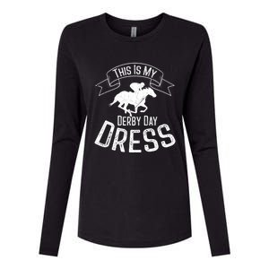 Funny Classic Horse Kentucky This Is My Derby Day Dress Meaningful Gift Womens Cotton Relaxed Long Sleeve T-Shirt