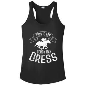 Funny Classic Horse Kentucky This Is My Derby Day Dress Meaningful Gift Ladies PosiCharge Competitor Racerback Tank