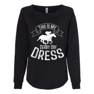 Funny Classic Horse Kentucky This Is My Derby Day Dress Meaningful Gift Womens California Wash Sweatshirt