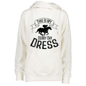 Funny Classic Horse Kentucky This Is My Derby Day Dress Meaningful Gift Womens Funnel Neck Pullover Hood