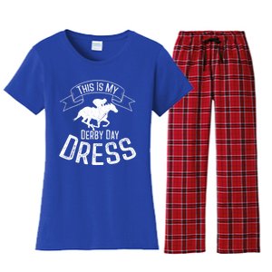 Funny Classic Horse Kentucky This Is My Derby Day Dress Meaningful Gift Women's Flannel Pajama Set