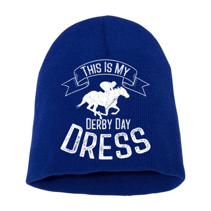 Funny Classic Horse Kentucky This Is My Derby Day Dress Meaningful Gift Short Acrylic Beanie