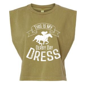 Funny Classic Horse Kentucky This Is My Derby Day Dress Meaningful Gift Garment-Dyed Women's Muscle Tee