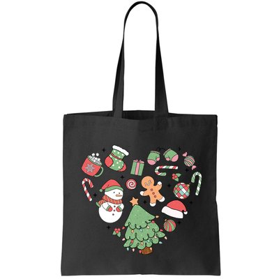 Festive Christmas Heart Holiday Bag