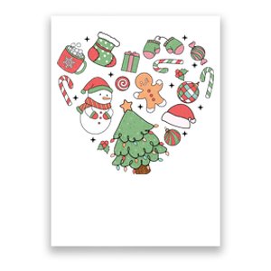 Festive Christmas Heart Holiday Poster