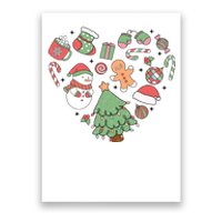 Festive Christmas Heart Holiday Poster