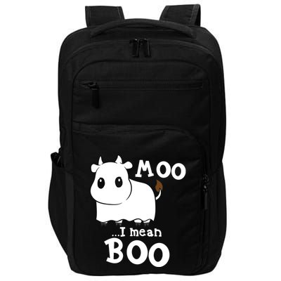 Funny Cow Halloween Costume Cows Boo Impact Tech Backpack