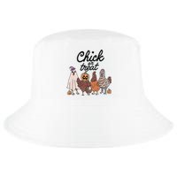 Funny Chicken Halloween Pumpkin Chick Or Treat Chicken Lovers Cool Comfort Performance Bucket Hat