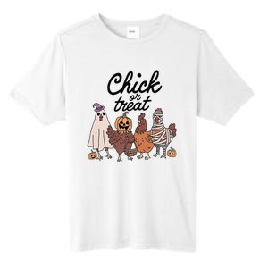 Funny Chicken Halloween Pumpkin Chick Or Treat Chicken Lovers Tall Fusion ChromaSoft Performance T-Shirt