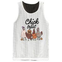 Funny Chicken Halloween Pumpkin Chick Or Treat Chicken Lovers Mesh Reversible Basketball Jersey Tank