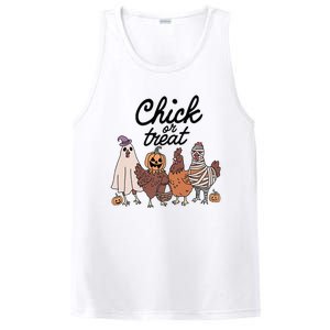 Funny Chicken Halloween Pumpkin Chick Or Treat Chicken Lovers PosiCharge Competitor Tank