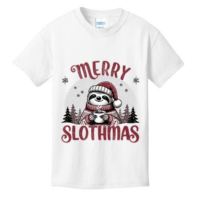 Funny Christmas Holiday Sloth Fans Merry Slothmas Women Tank Top Kids T-Shirt