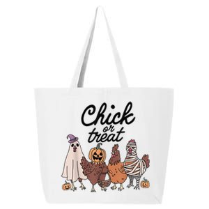 Funny Chicken Halloween Pumpkin Chick Or Treat Chicken Lover 25L Jumbo Tote