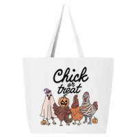 Funny Chicken Halloween Pumpkin Chick Or Treat Chicken Lover 25L Jumbo Tote