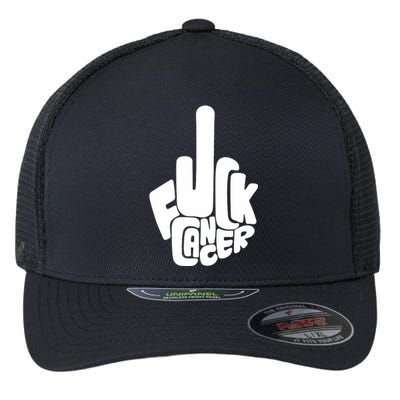 Fuck Cancer Handsign Flexfit Unipanel Trucker Cap