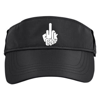 Fuck Cancer Handsign Adult Drive Performance Visor
