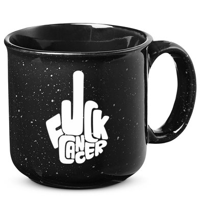 Fuck Cancer Handsign 15oz Campfire Ceramic Mug
