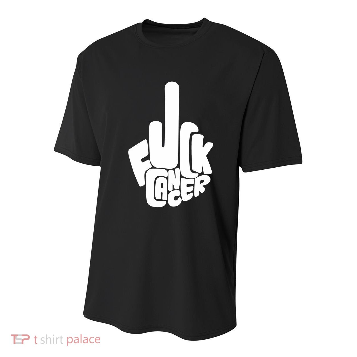 Fuck Cancer Handsign Youth Performance Sprint T-Shirt