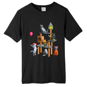 Funny Cat Horror Movies Cute Halloween For Cat Kitty Lovers Gift Tall Fusion ChromaSoft Performance T-Shirt