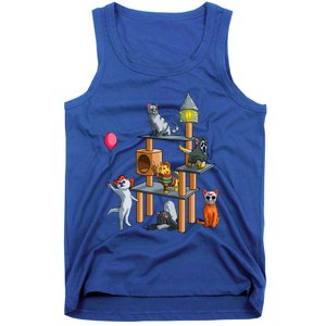 Funny Cat Horror Movies Cute Halloween For Cat Kitty Lovers Gift Tank Top